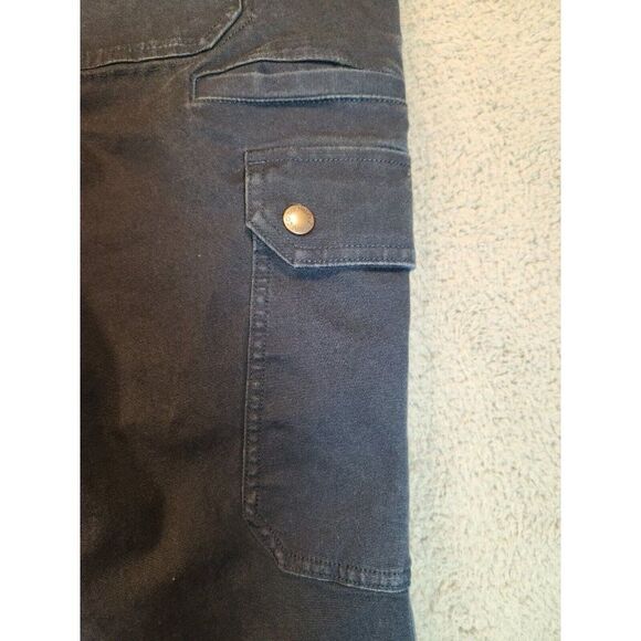 Duluth Trading Women's Curve Setter Waistband Navy Blue Cargo Pockets Size 18x31 - Picture 15 of 16